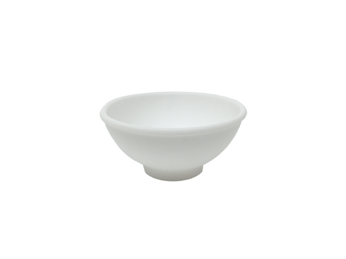 White silicone rubber mixing bowl