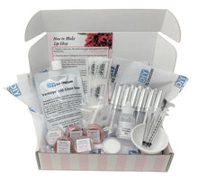 Deluxe DIY Lip Gloss Making Kit in decorative display