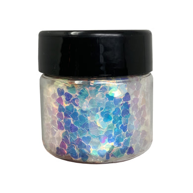 3/4 oz Jar of heart Enchanted Heart Biodegradable Glitter