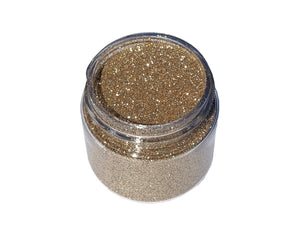 Lustrous Gold Biodegradable Glitter Open Jar
