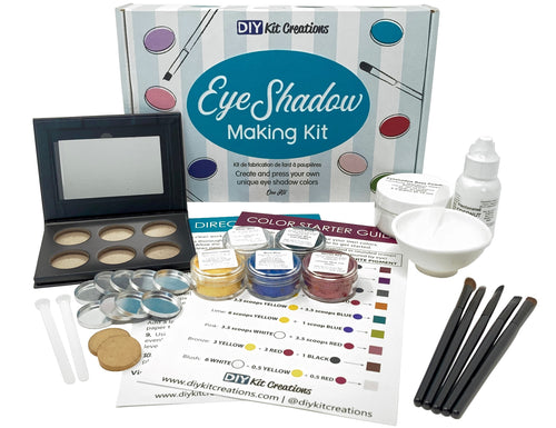 DIY Eyeshadow Making Kit Materials and Ingredients