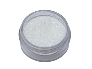 Close up of jar of glitter included in Deluxe DIY Lip Gloss Making Kit