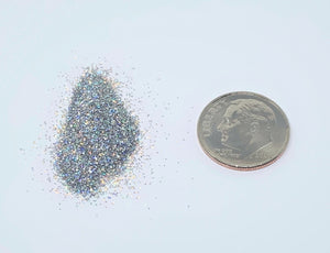 Biodegradable Silver Holographic Ultra-Fine Cosmetic Grade Glitter