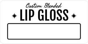 Lip Gloss Clear Label Design